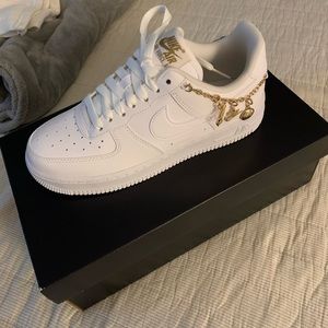 Brand New Womans Air Force 1 Gold Charm